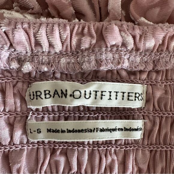 Velvet tank top cropped bustier milkmaid Dusty Rose pink Floral coquette sexy - Picture 13 of 14